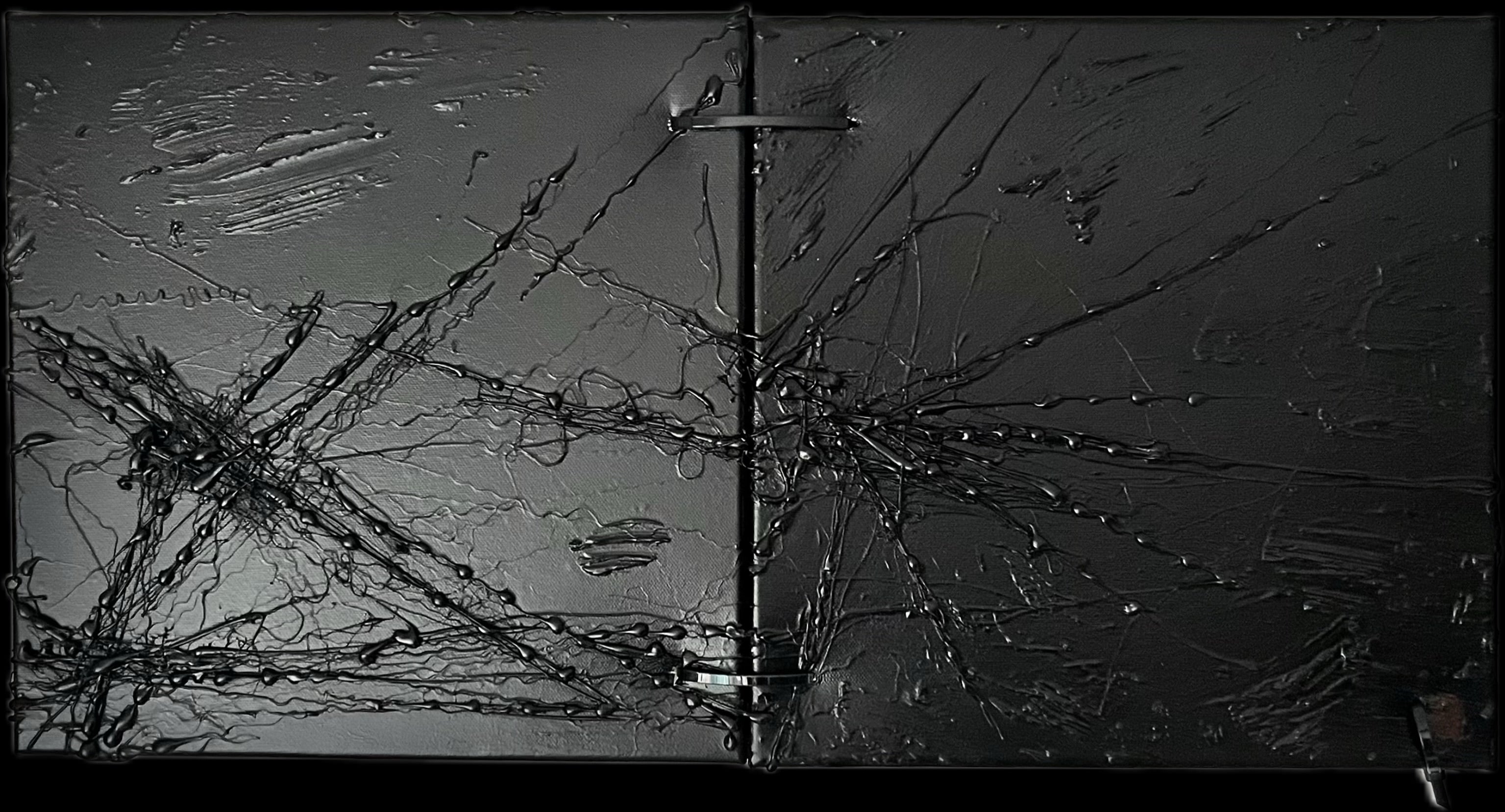 Venom Diptyque symbiote - Peinture Absy